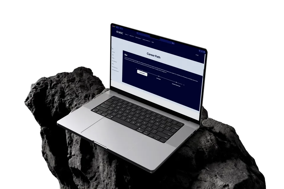 MSC Cruises careers platform — website mockup
